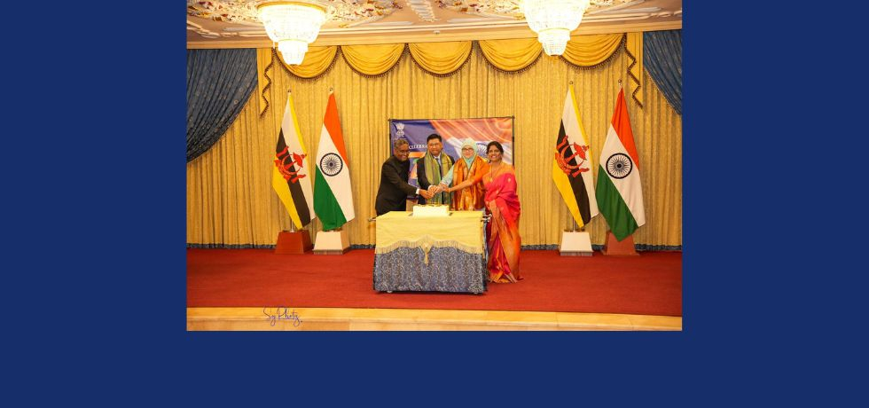 Guest of Honour, Honourable Pengiran Dato Seri Setia Shamhary bin Pengiran Dato Paduka Haji Mustapha, Minister of Transport and Infocommunications Government of Brunei Darussalam, at the 77th Republic Day Reception organized by the High Commission of India on 27 January 2026 at Berkshire Hall, Polo Club.